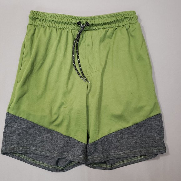 TAPOUT Mens Athletic Shorts Green Black Mixed Martial Arts Spellout, Small - Picture 1 of 7